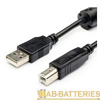 *Кабель Atcom USB (m)-USB B (m) 1.5м силикон стаб.напр. черный (1/250) 
