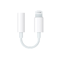 Переходник AUX Dialog CI-1301 Jack 3.5mm (f)-Lightning (m) пластик белый