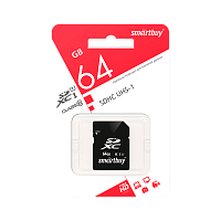 Карта памяти SD Smartbuy 64GB Class10 45 МБ/сек