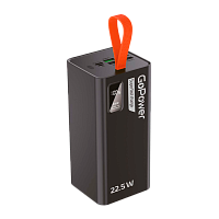Внешний аккумулятор GoPower PB03-50 50000mAh 3.0A 22.5W 4USB/Type-C CCC черный (1/50)