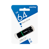 Флеш-накопитель Smartbuy Paean 64GB USB2.0 пластик черный 