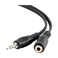 Кабель AUX 5Bites AC35J-050F Jack 3.5mm (m)-Jack 3.5mm (f) 5.0м силикон черный