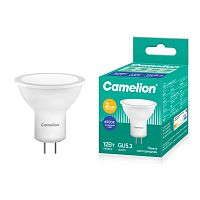 Лампа светодиодная Camelion JCDR GU5.3 12W 6500К 220V софит 50мм матовая белый (1/5/100)