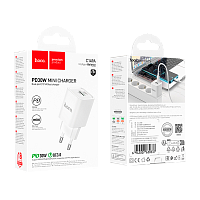 Сетевое З/У HOCO C149A 1USB+1Type-C 3.0A 30W PD,QC белый (1/30/180)