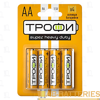 Батарейка Трофи Super R6 AA BL4 Heavy Duty 1.5V (4/40/720/25920)