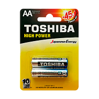 Батарейка Toshiba LR6 AA BL2 Alkaline 1.5V (2/24/288)