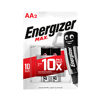 Батарейка Energizer MAX LR6 AA BL2 Alkaline 1.5V (2/24) 