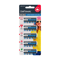 Батарейка GoPower LR6 AA BL5 Щелочная 1.5V (5/50/600)