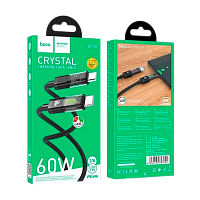 Кабель HOCO U116 Type-C (m)-Type-C (m) 1.2м 3.0A 60W нейлон черный