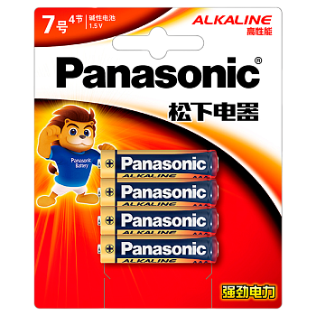 Батарейка Panasonic LR03 AAA BL4 Alkaline 1.5V CN (Китай) (4/48/192)