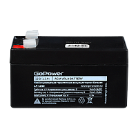 Аккумулятор свинцово-кислотный GoPower LA-1212 12V 1.2Ah клеммы T1/ F1 (1/20)