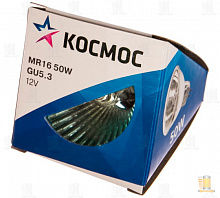 Лампа галогенная Космос MR16 GX5.3 50W 12V прозрачная