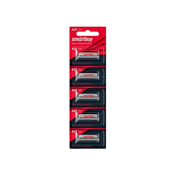 Батарейка Smartbuy LR27/A27/MN27 BL5 Alkaline 12V (5/100/1000) 