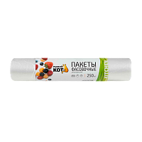 Пакет для расфасовки Рыжий кот 25см x 32см ПНД 6мкм 250шт. прозрачный (1/15)