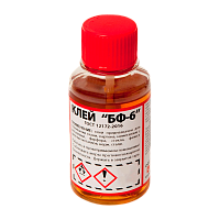 Клей Новбытхим БФ-6 ГОСТ 12172-2016 100мл флакон с кистью