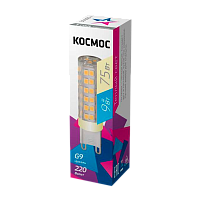 Лампа светодиодная Космос JCD G9 9W 3000К 220V капсула (1/500)