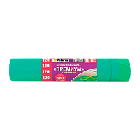 Мешки для мусора Paterra PREMIUM 120л 30мкм ПВД 10шт. с завязками (1/30)