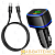 Автомобильное З/У Borofone BZ14A 1USB/Type-C 3.0A 20W QC3.0 с кабелем Type-C-Lightning черный (1/42/