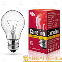 Лампа накаливания Camelion E27 40W 220-240V груша прозрачная (1/100)
