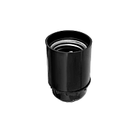 Патрон Прогресс Подвесной / В светильник E27 Карболит / керамика черный (1/50/200)