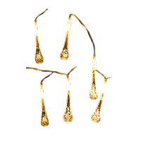 Гирлянда Космос Капельки 10LED 1.8+0,3м белый теплый (1/24) 