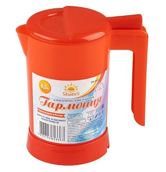 Электрочайник SHAMS Гармония SH-002 800W 0.5л красный (1/36)