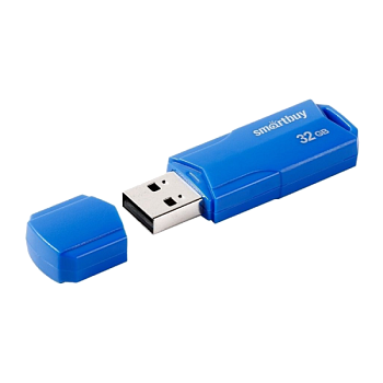 Флеш-накопитель Smartbuy Clue 32GB USB2.0 пластик синий