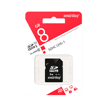 Карта памяти SD Smartbuy 8GB Class10 10 МБ/сек