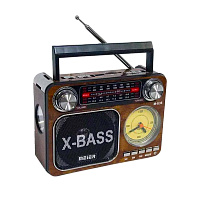 Радиоприемник Meier M-36BT пластик microSD USB/Jack3.5 коричневый (1/40)