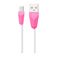 Кабель Remax RC-030m Alien USB (m)-microUSB (m) 1м 2.1A розовый