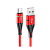 Кабель HOCO U93 USB (m)-Type-C (m) 1.2м 2.4A нейлон красный (1/22/220)