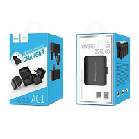 Сетевой переходник HOCO AC1 черный (1/52)