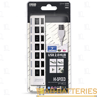 USB-Хаб Smartbuy 7207 7USB с выключателем белый