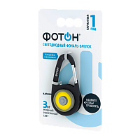 Фонарь брелок Фотон K-120 3W 1LED от батареек ассорти (1/12)