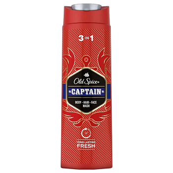 Гель для душа мужской Old Spice Captain 3 в 1 400мл