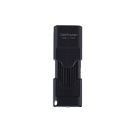 Флеш-накопитель GoPower SLIDER 4GB USB2.0 пластик черный матовый (1/50/1000)