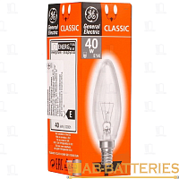 Лампа накаливания General Electric E14 25W 230V свеча матовая