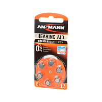 Батарейка ANSMANN Zinc-Air  13 UK BL6