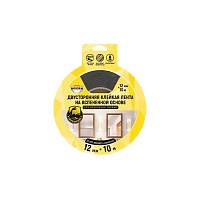 Клейкая лента Aviora 12*3мм двусторонняя вспененная основа для крепления зеркал черный (1/72)