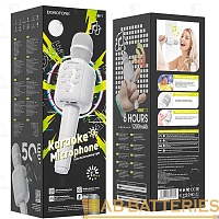 Микрофон Borofone BF1 динамический 72 дБ bluetooth 5.0 microSD белый (1/30)