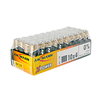 Батарейка ANSMANN X-POWER LR6 SR4, в упак 40 шт
