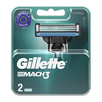 Сменные кассеты Gillette MACH3 3 лезвия 2шт. (цена за 1 шт) (2/24)