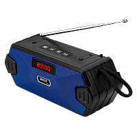 Радиоприемник HOF HF-F216 5W пластик microSD USB/Jack3.5 синий (1/80) 