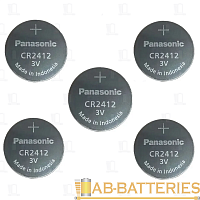 Батарейка Panasonic CR2412 BL5 Lithium 3V