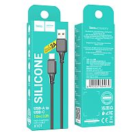 Кабель HOCO X101 USB (m)-Type-C (m) 1м 3.0A силикон черный (1/660)