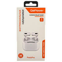 Наушники внутриканальные GoPower PodsPro bluetooth 5.3 с микр. белый (1/50)