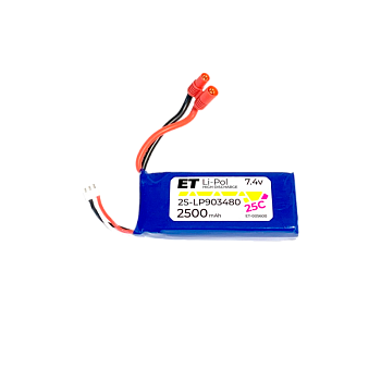Аккумулятор ET 2S-LP903480-20CB Li-Pol, 7.4В, 2500мАч (1/100)