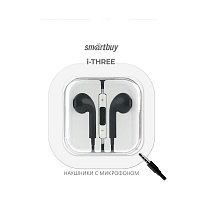 Наушники вставные Smartbuy i-THREE с микр. черный