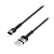 Кабель Borofone BX34 USB (m)-Lightning (m) 1.0м 2.4A нейлон черный (1/360)