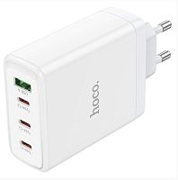 Сетевое З/У HOCO N31 1USB+3Type-C 5.0A 100W белый (1/14/84)
